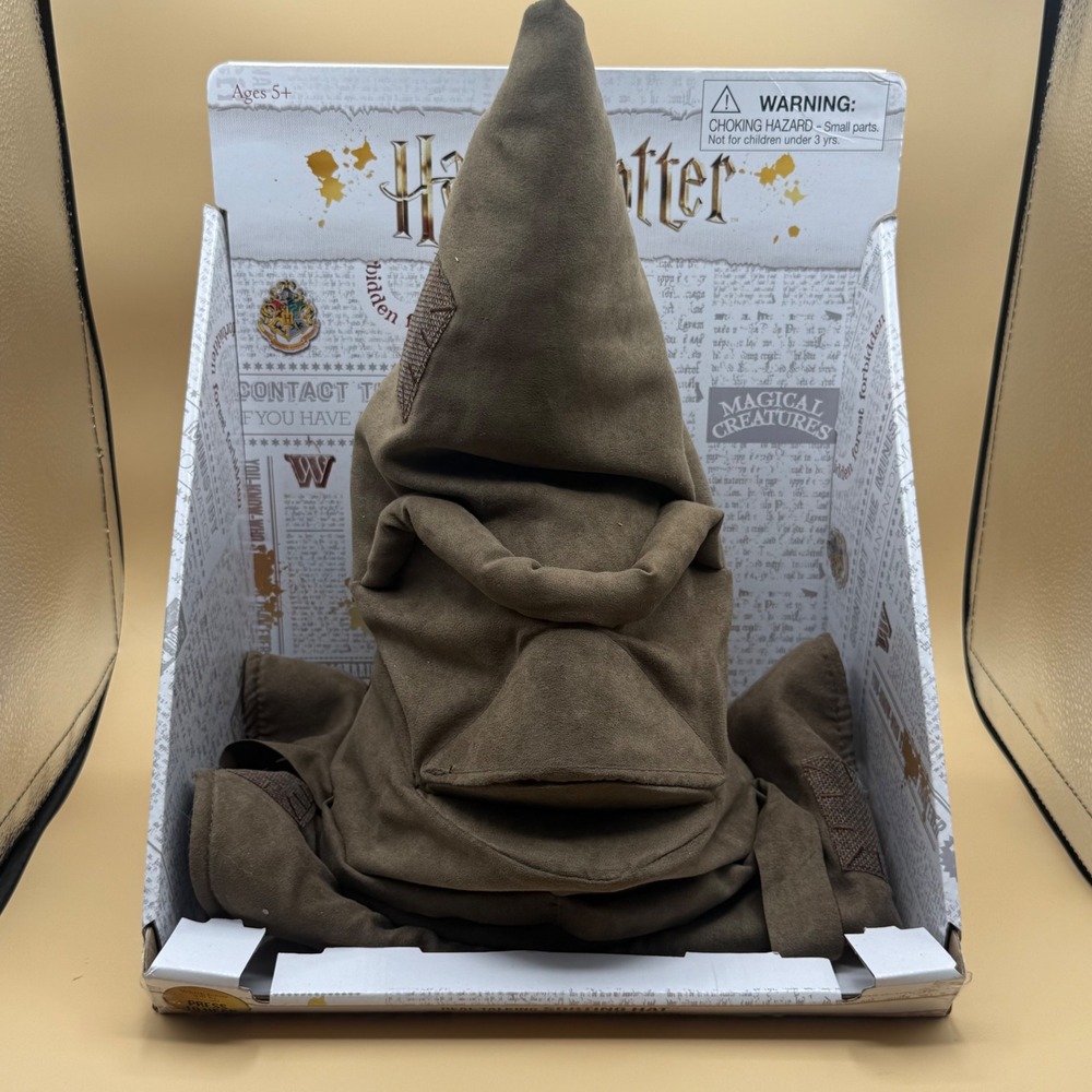 Harry Potter Real Talking Sorting Hat Unisex OS Brown New Animatronic Mouth